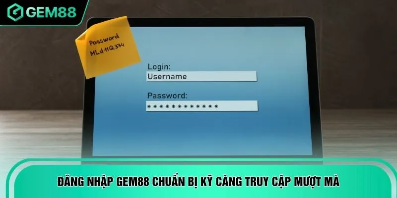 Đăng nhập GEM88 chuẩn bị kỹ càng truy cập mượt mà