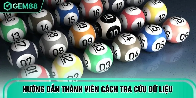Hướng dẫn thành viên cách tra cứu dữ liệu