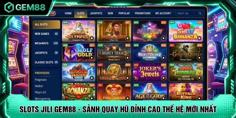Slots Jili GEM88 - Sảnh Quay Hũ Đỉnh Cao Thế Hệ Mới Nhất
