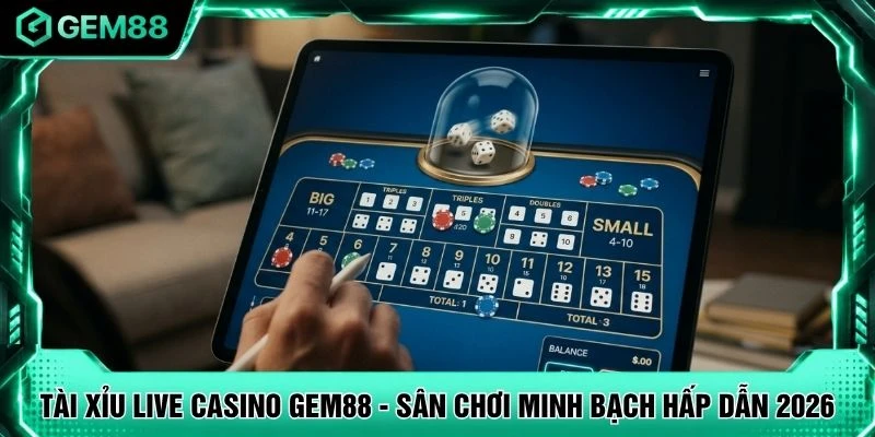 Tài Xỉu Live Casino GEM88 - Sân Chơi Minh Bạch Hấp Dẫn 2026